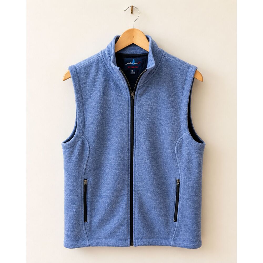 Johnnie-O West Coast Prep Boys XL Blue Full Zip Vest